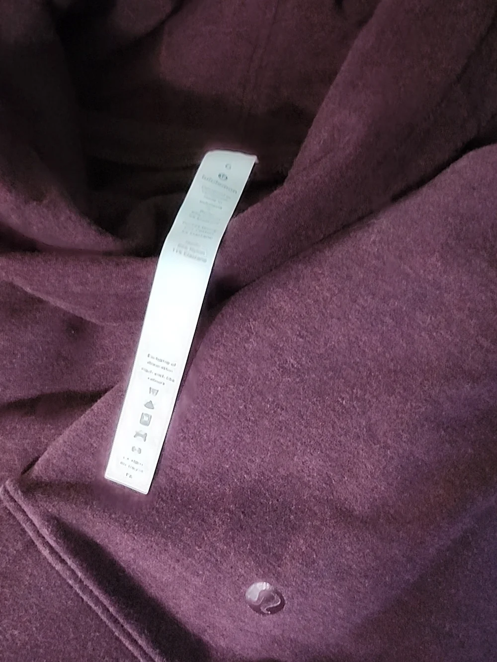 lululemon Stress Less athletica Maroon Cowl Neck Sweater Size 6